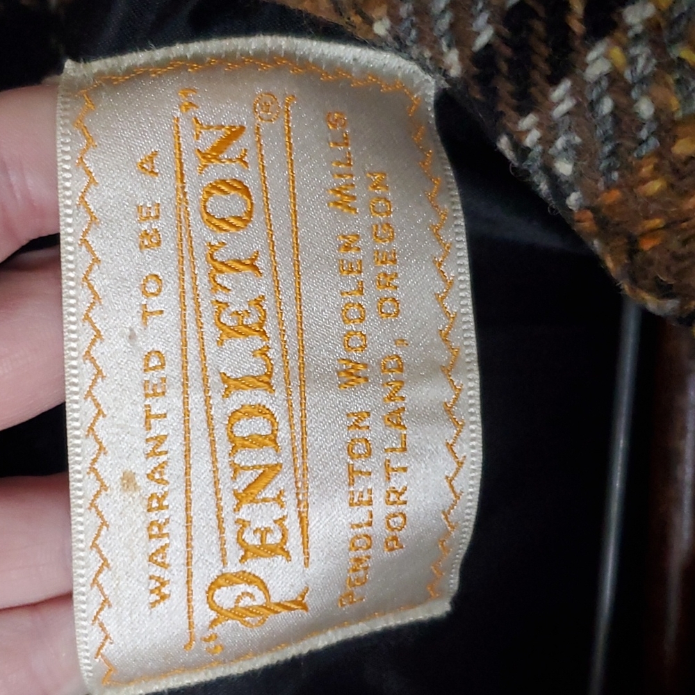 PENDLETON  vintage wool long pea coat women's medium - Picture 4 of 11